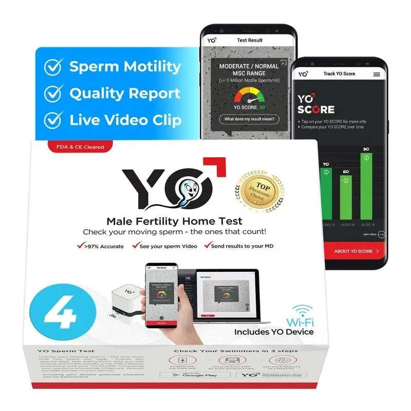 YO Home Sperm Test at-Home Fertility Test Kit for Men