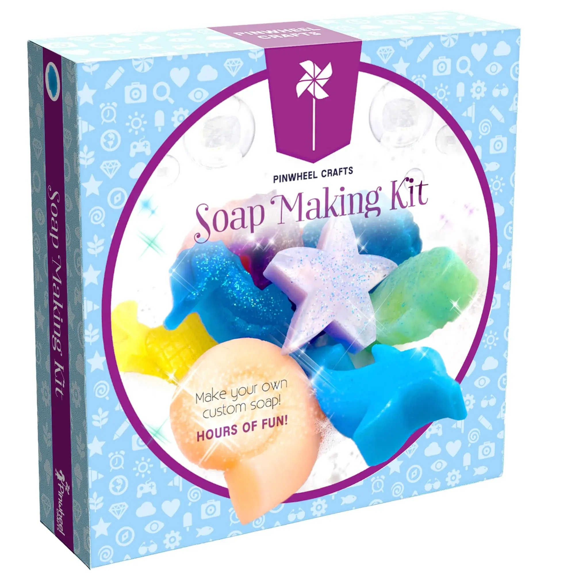 Pinwheel Crafts Soap Making Kit for Kids - Make Your Own Soap Science Kits for Kids -DIY Soap Making Supplies - Science Kits for Kids 4-6 and Up,