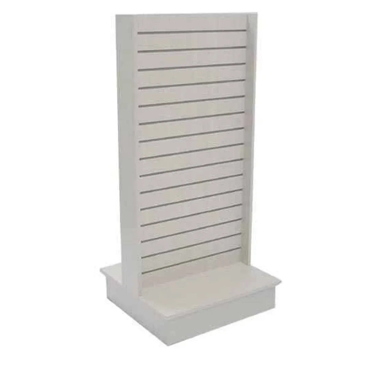 24" 2-Way Slatwall Merchandiser White Econoco WDSWH24WH