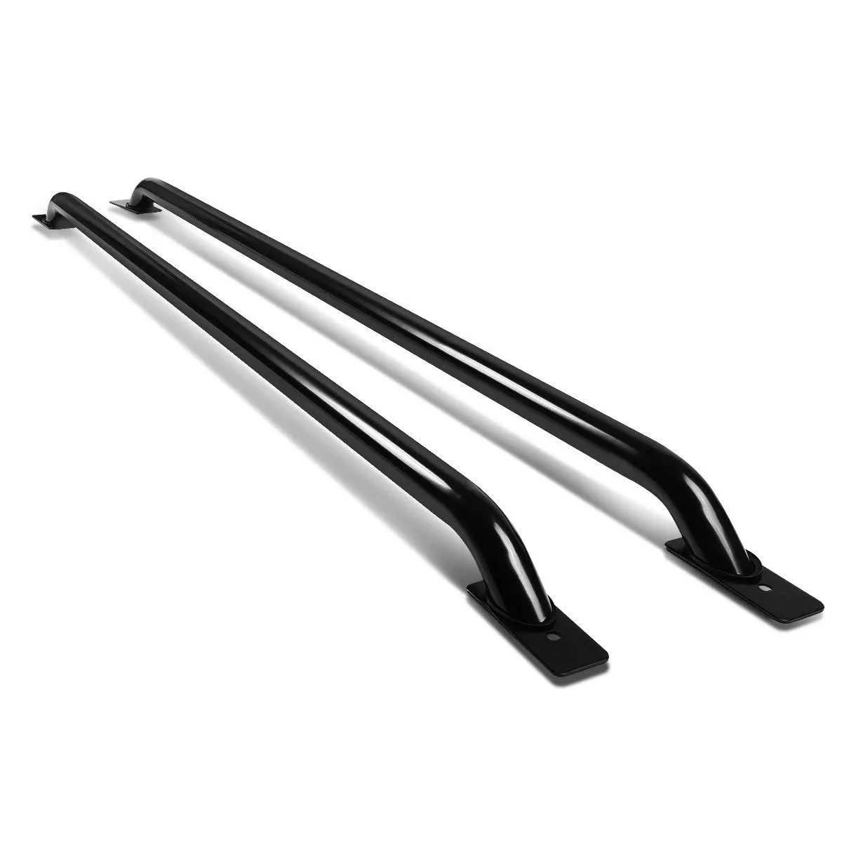 DNA Motoring Rail-002-bk Pair of Mild Steel Black Truck Side Bar Rail 99+ Ford ...