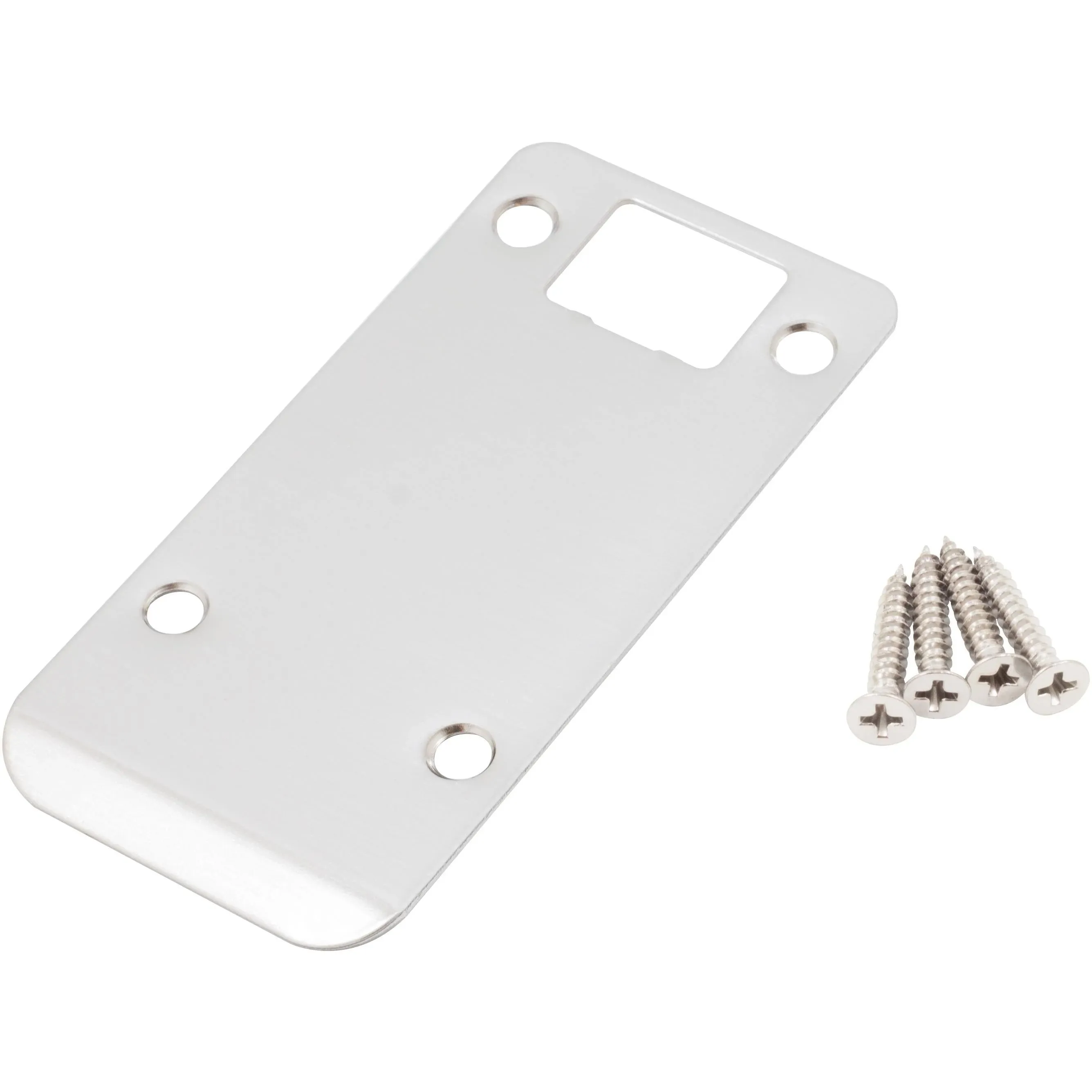 4" Ext Lip  Rad Strike Plate Satin Nickel - Traditional - Door Levers - by Stone Harbor Hardware | Houzz