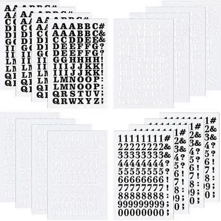 1408 Pieces Iron On Letters And Numbers 0.75 Inch Heat Transfer Letters Number