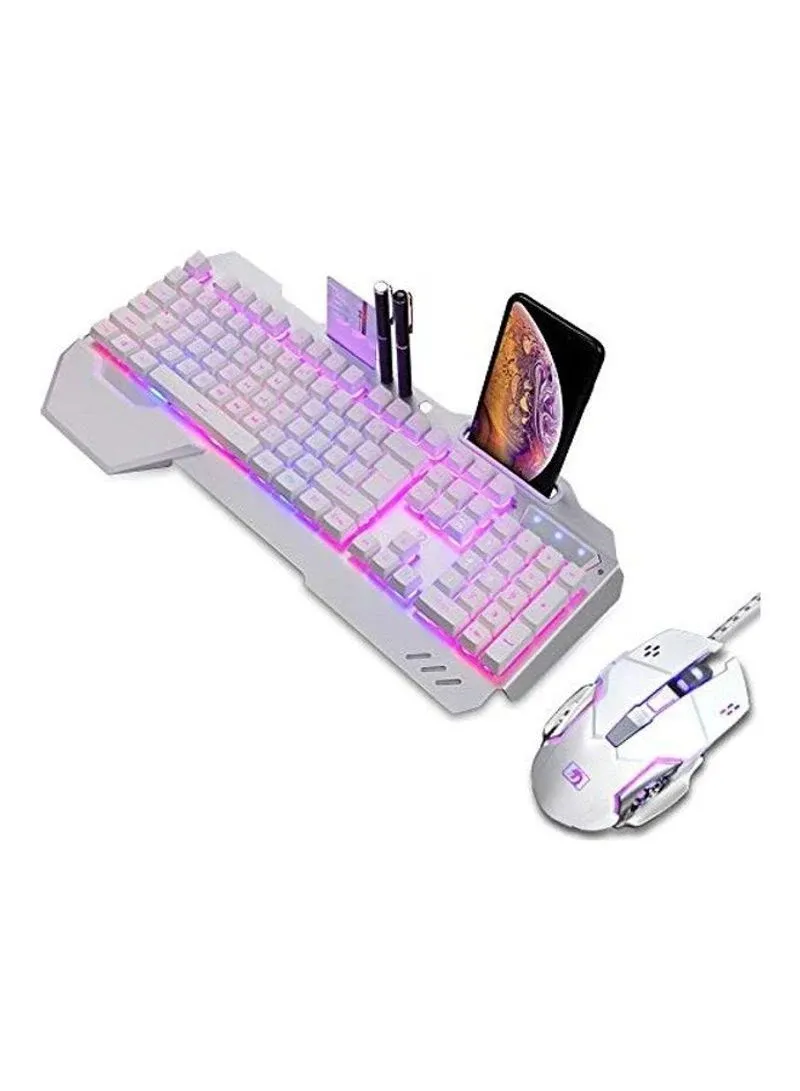 RGB Backlit Gaming Gaming Keyboard Mouse Combo With Wrist Rest, Phone Holder   Ideal For Desktop And Laptop Gamers From Xintech, $12.60 | DHgate.Com