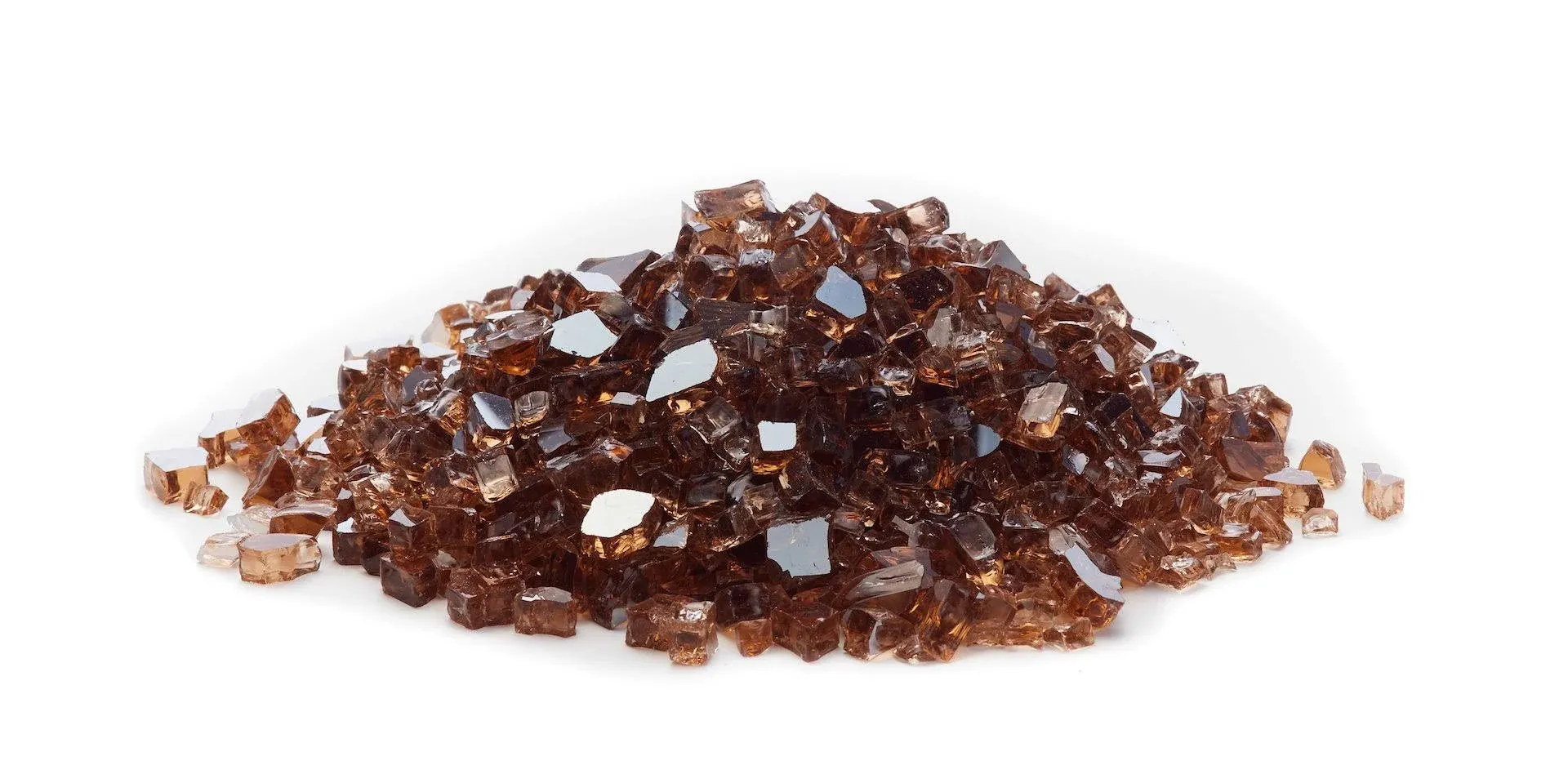 Exotic Fire Glass 1/4 in. Copper Tempered Reflective Fire Glass (25 lbs. Bag)