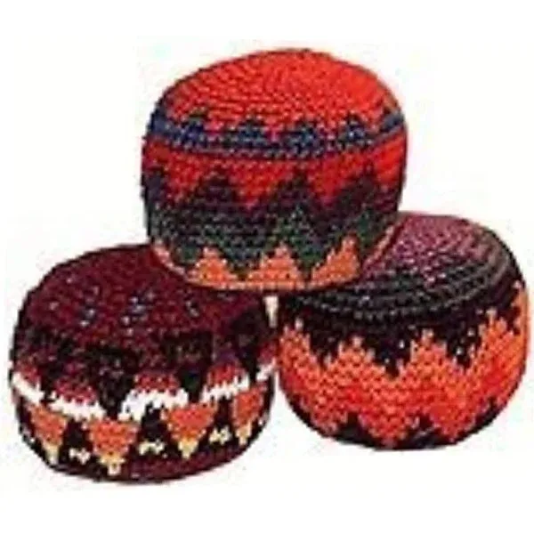 Hacky Sack~ Set of 3 ~ Assorted Colors ~ ~ Imported from Guatemala