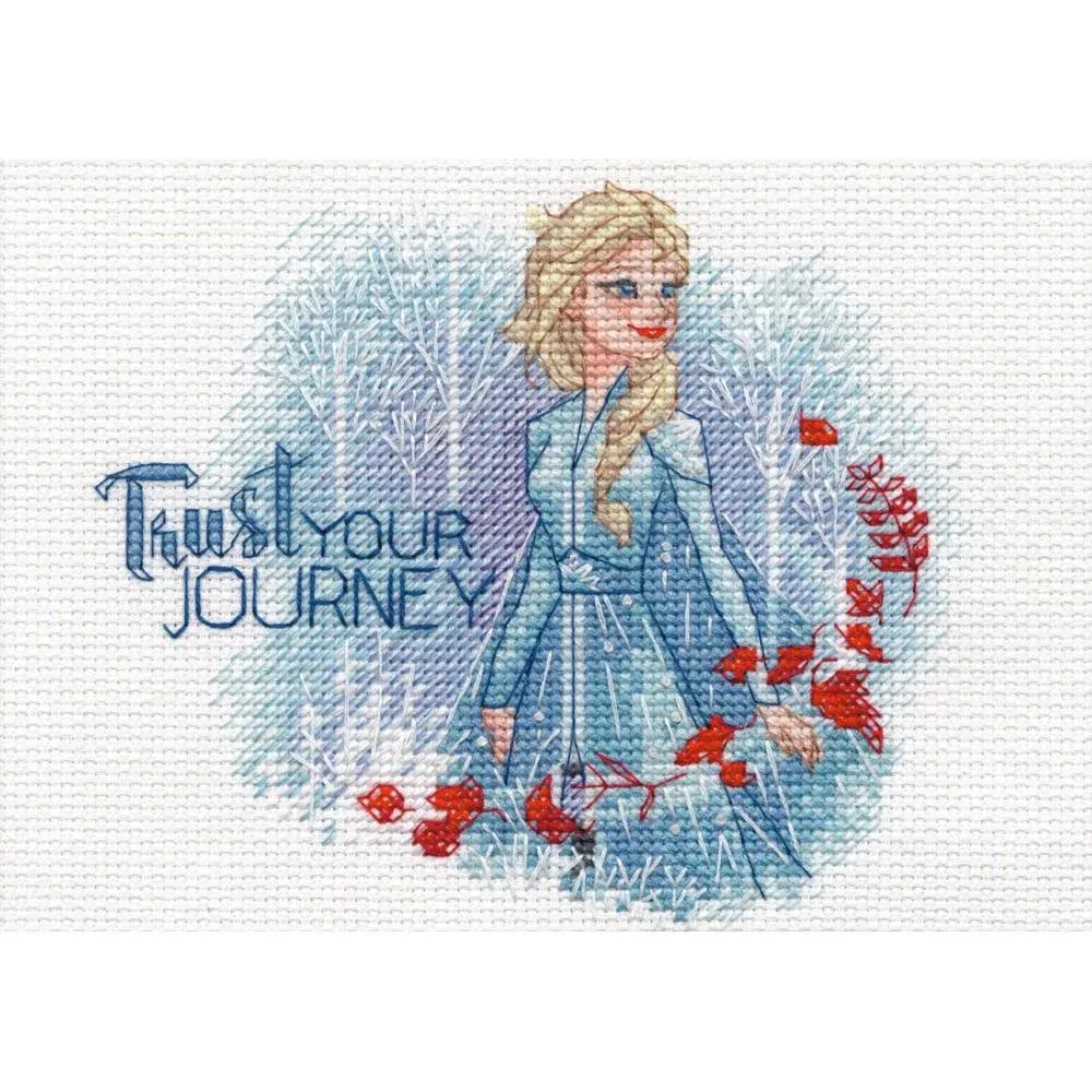 Dimensions Disney Counted Cross Stitch Kit 7"x5" Trust Your Journey