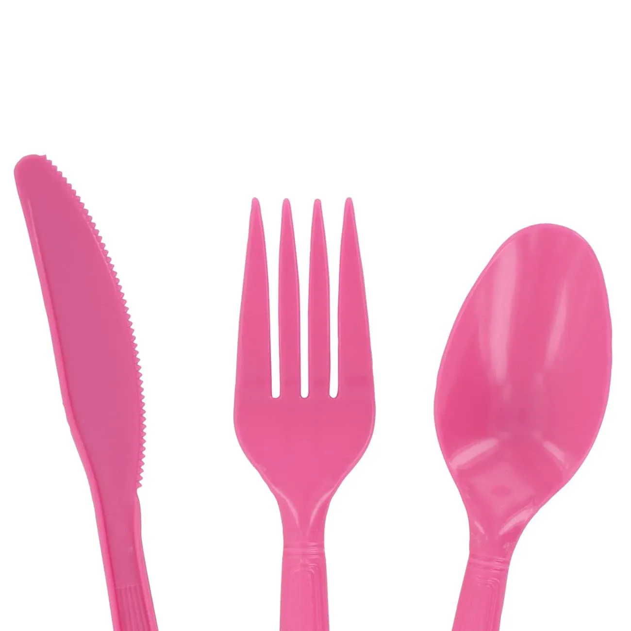 Heavy Duty Plastic Cutlery 48-Piece Set (Spoons, Forks, Knives)