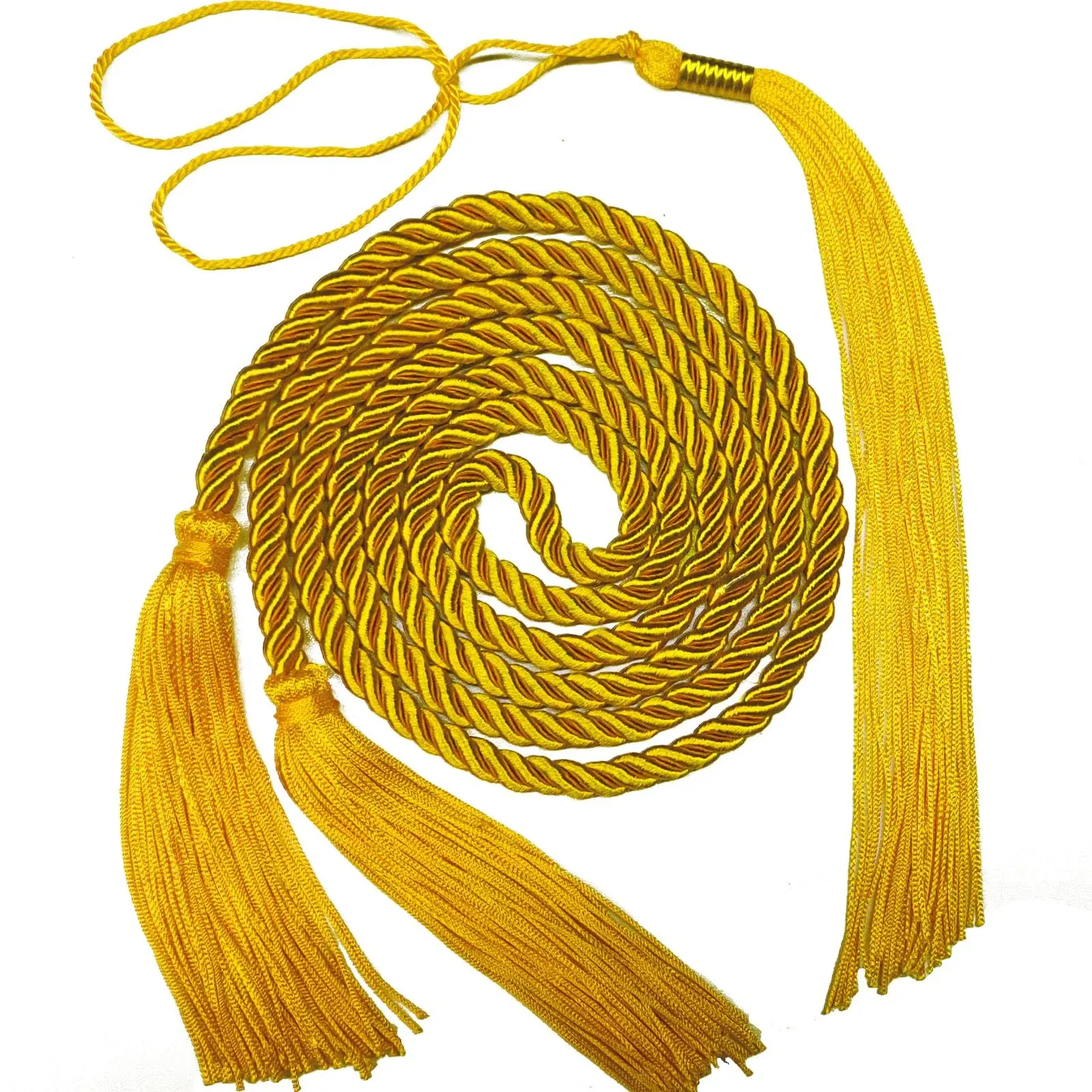 Graduation Cords with Gold Tassels 68 inches Braided Rope Belt for Bachelor M...