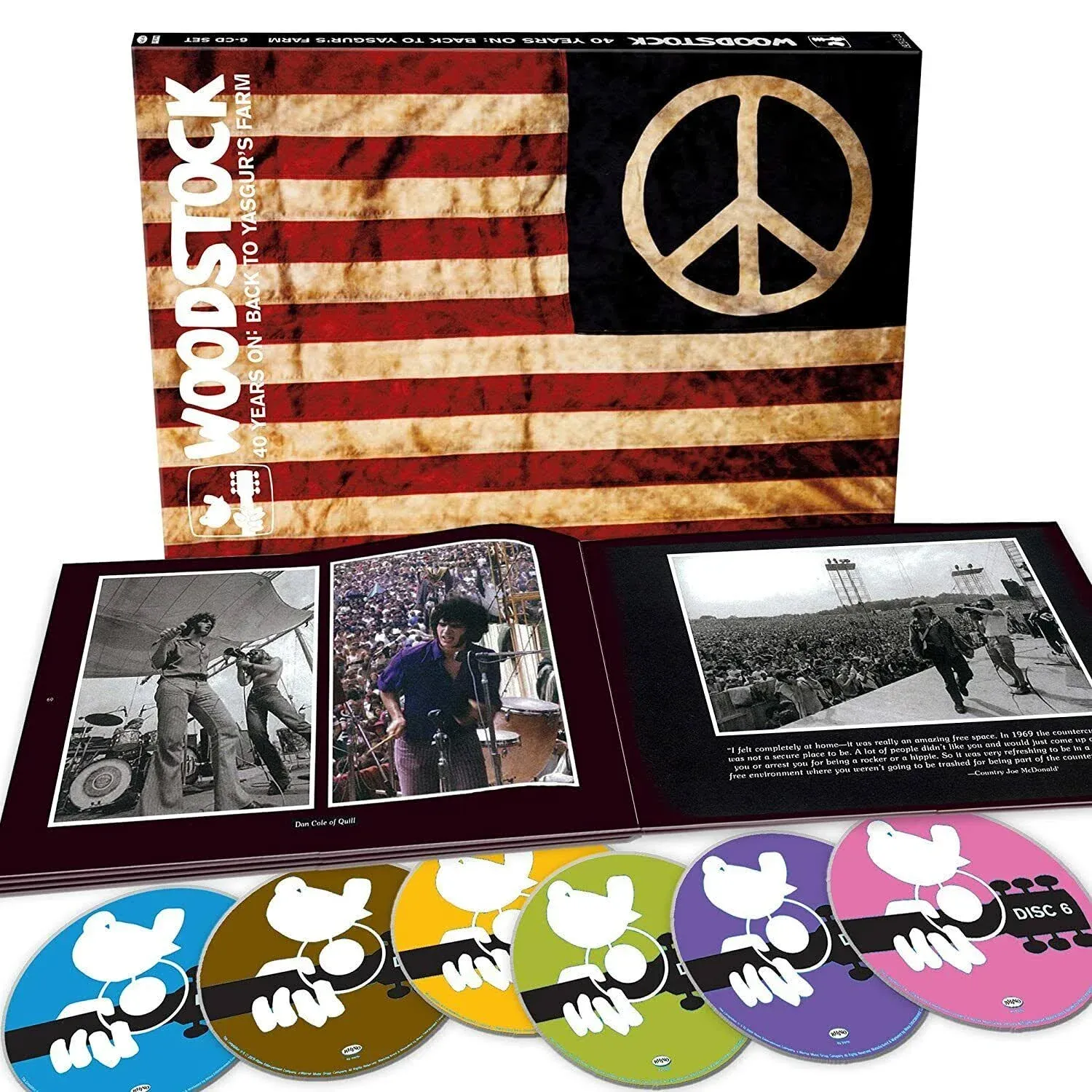 Woodstock 40 Years On: Back to Yasgur&#039;s Farm - 6 CD Set Rhino Records 77 Tracks