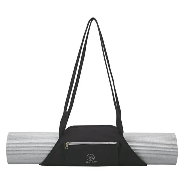 Gaiam On-The-Go Yoga Mat Carrier Granite Storm