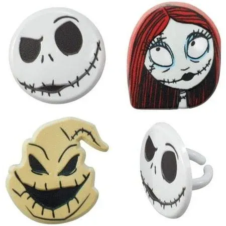 DecoPac The Nightmare Before Christmas Halloween Cupcake Decorations