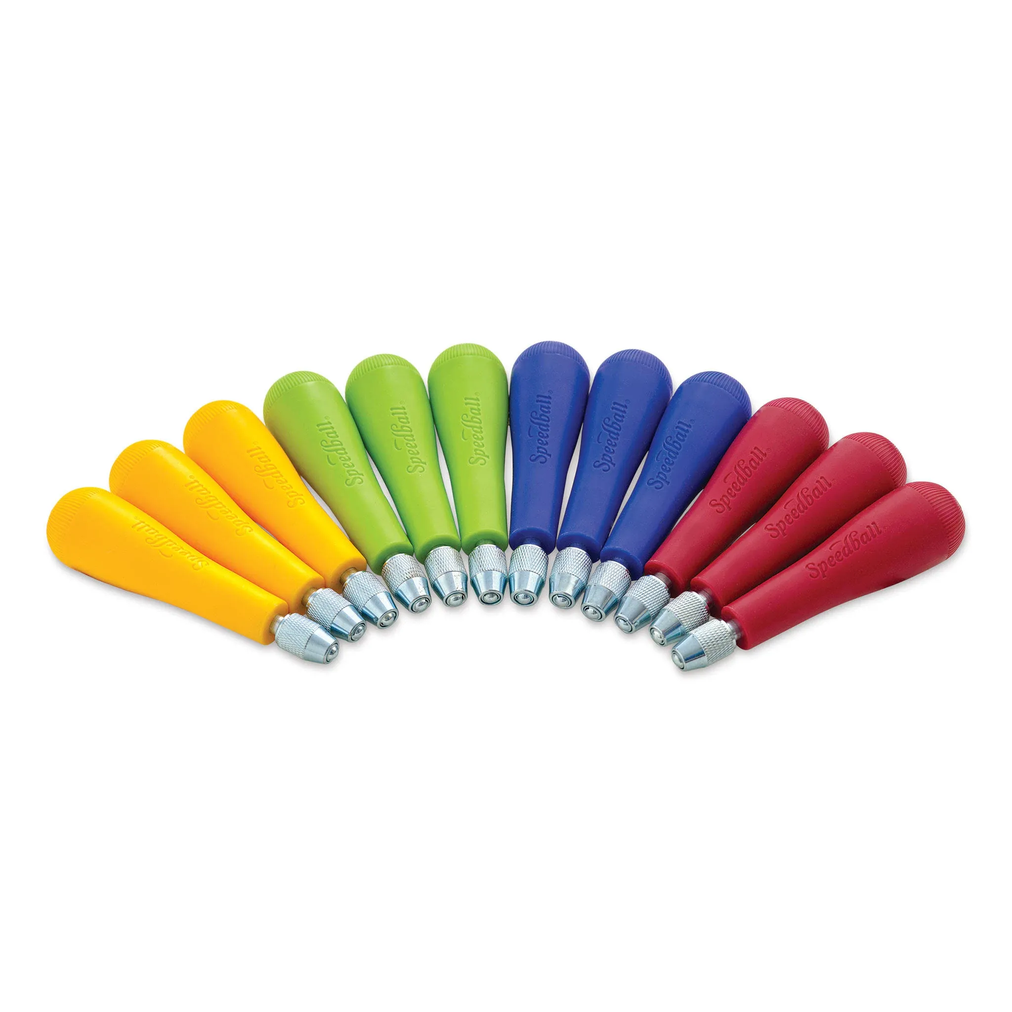 Speedball Cutter Handle with Screw-Off Cap, Assorted Color, Pack of 12