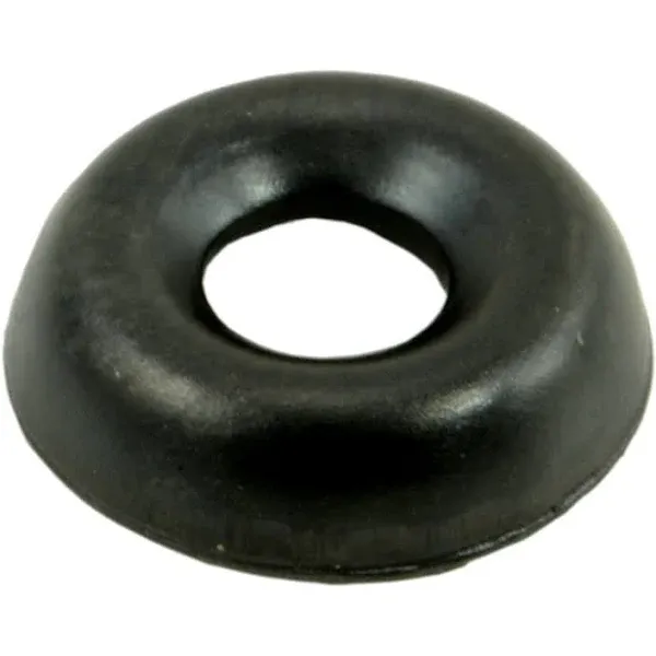 #4 x 1/8" x 3/8" Black Oxide Steel Finishing Washers