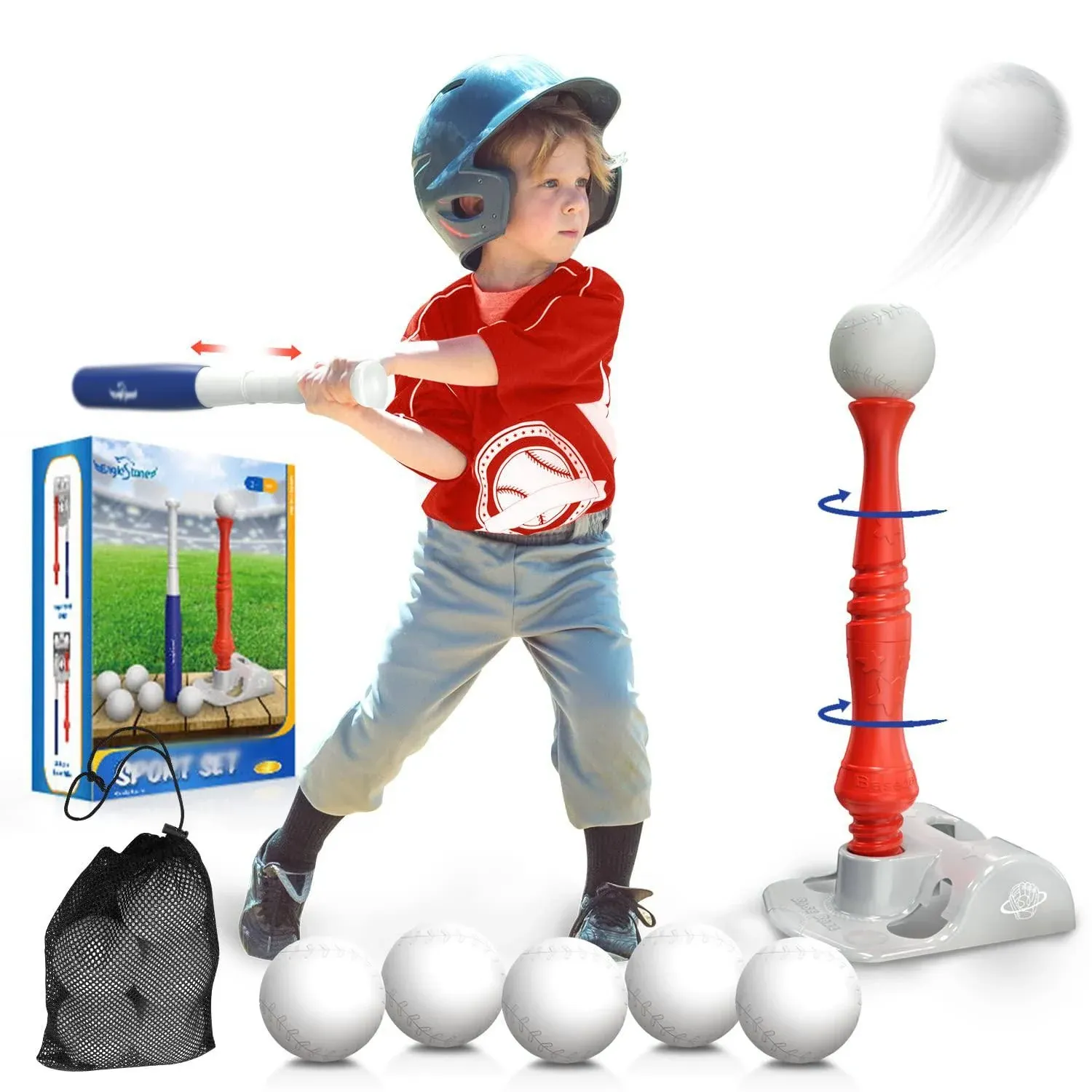 T-Ball Sets for Kids 3-5 Tee Ball Set Tball Set for Kids 5-8 Toddler Baseball