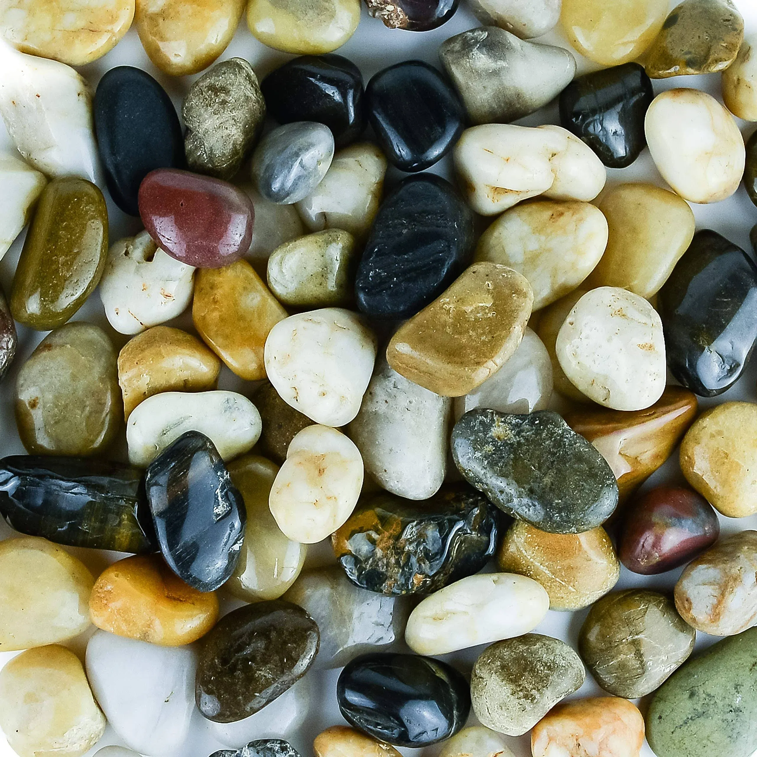 Galashield River Rocks Polished Pebbles Decorative Stones Natural Aquarium Gravel ...