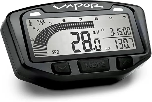 Trail Tech 752-119 Vapor Digital Speedometer Tachometer Gauge Kit, 1995-2019 KTM Honda Yamaha Kawasaki Suzuki