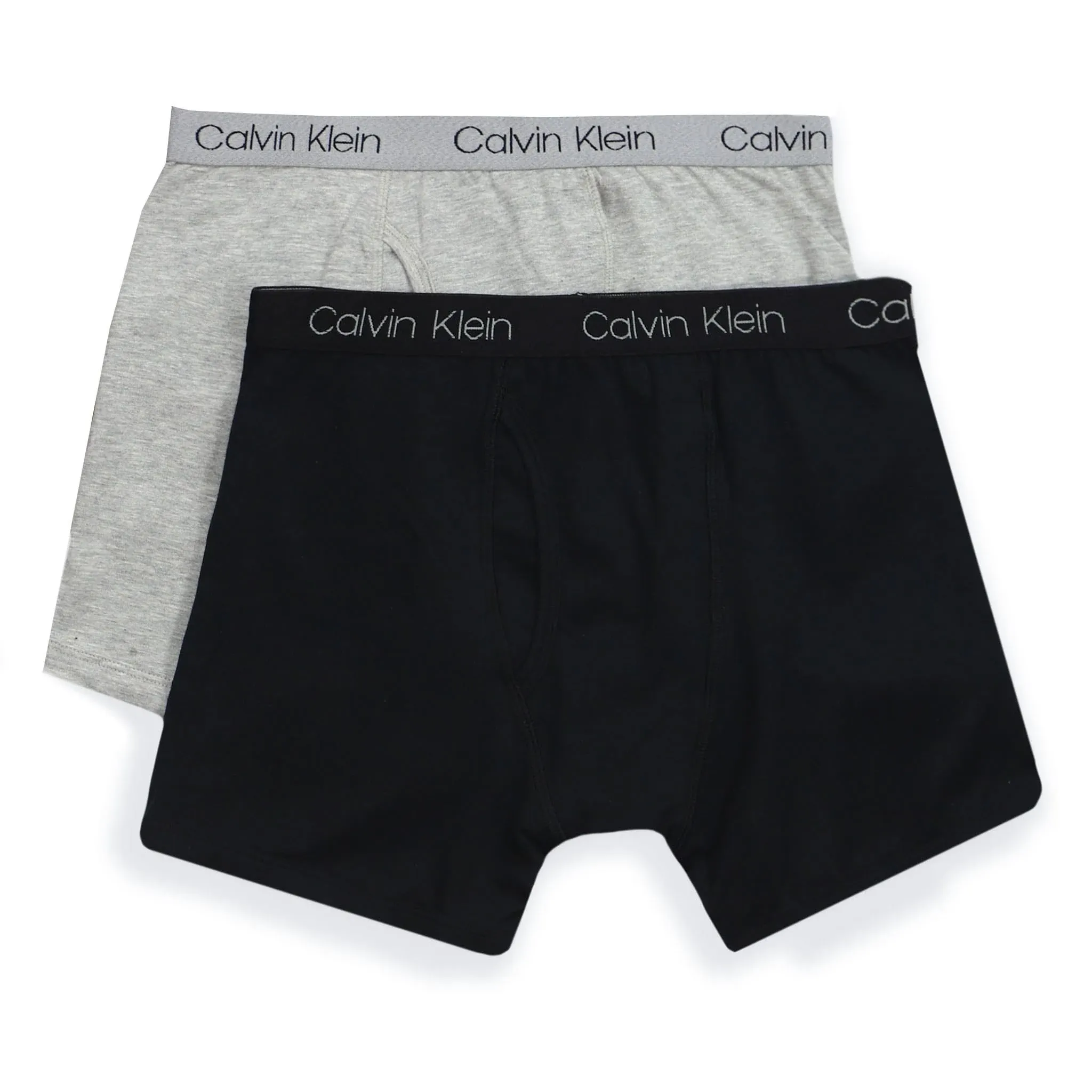 Calvin Klein Boys' 2 Pack Boxer Briefs | Premium Cotton Comfort