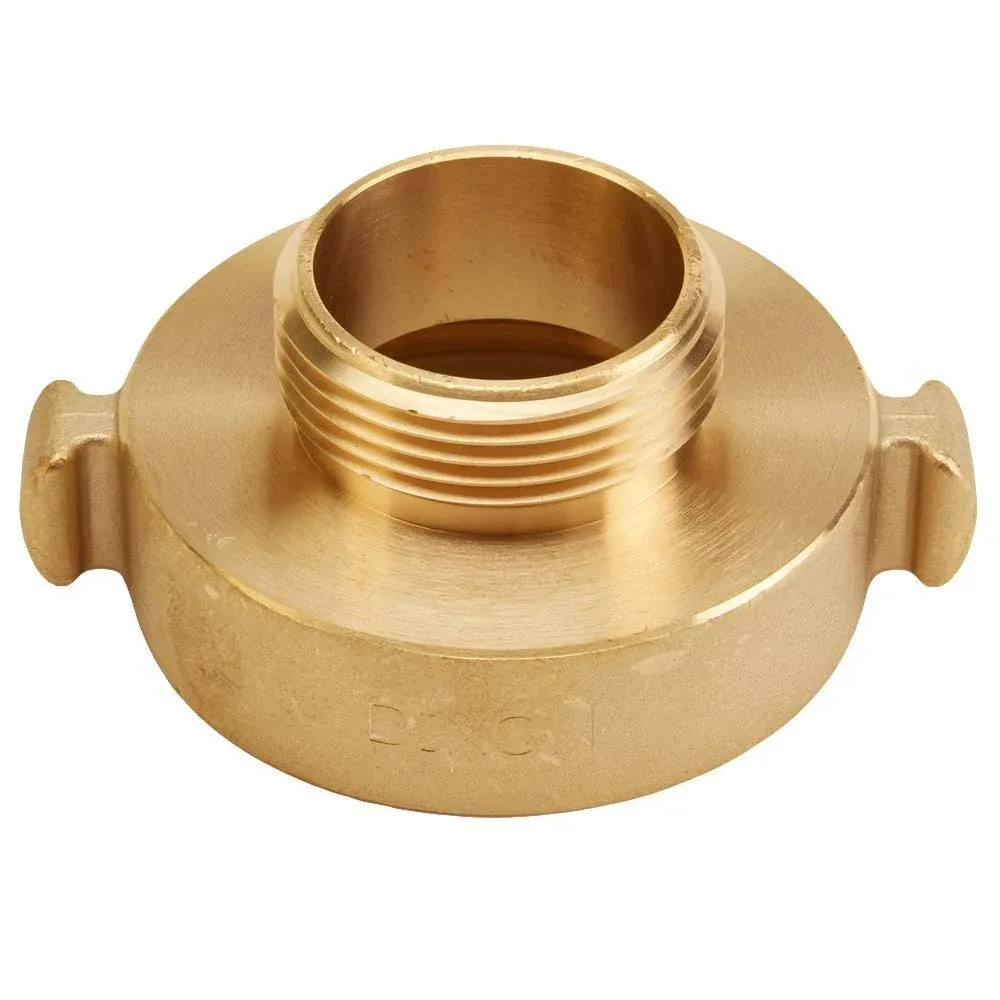 Brass 2 1/2" Female NH to 1 1/2" Male NH Fire Hose Adapter