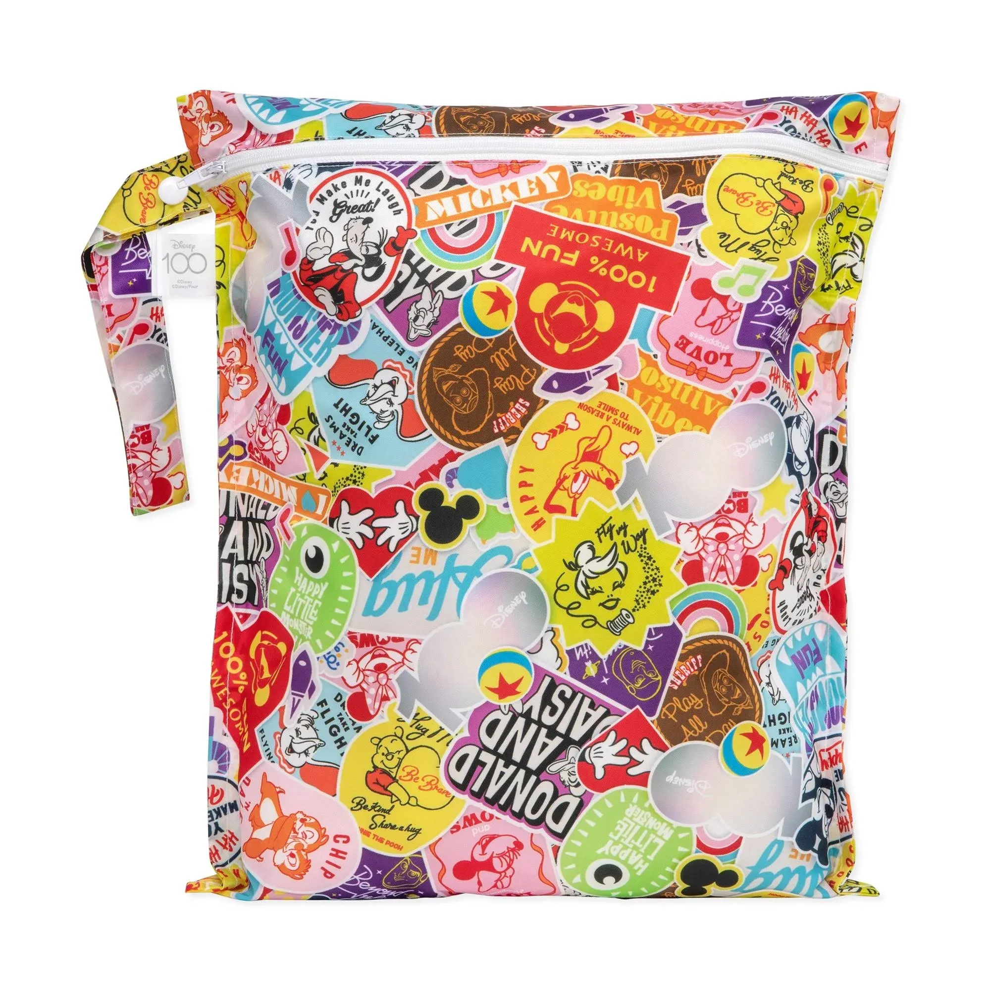 Disney 100 Years of Fun Large Wet Bags for Diapers & Swimsuits | Bumkins