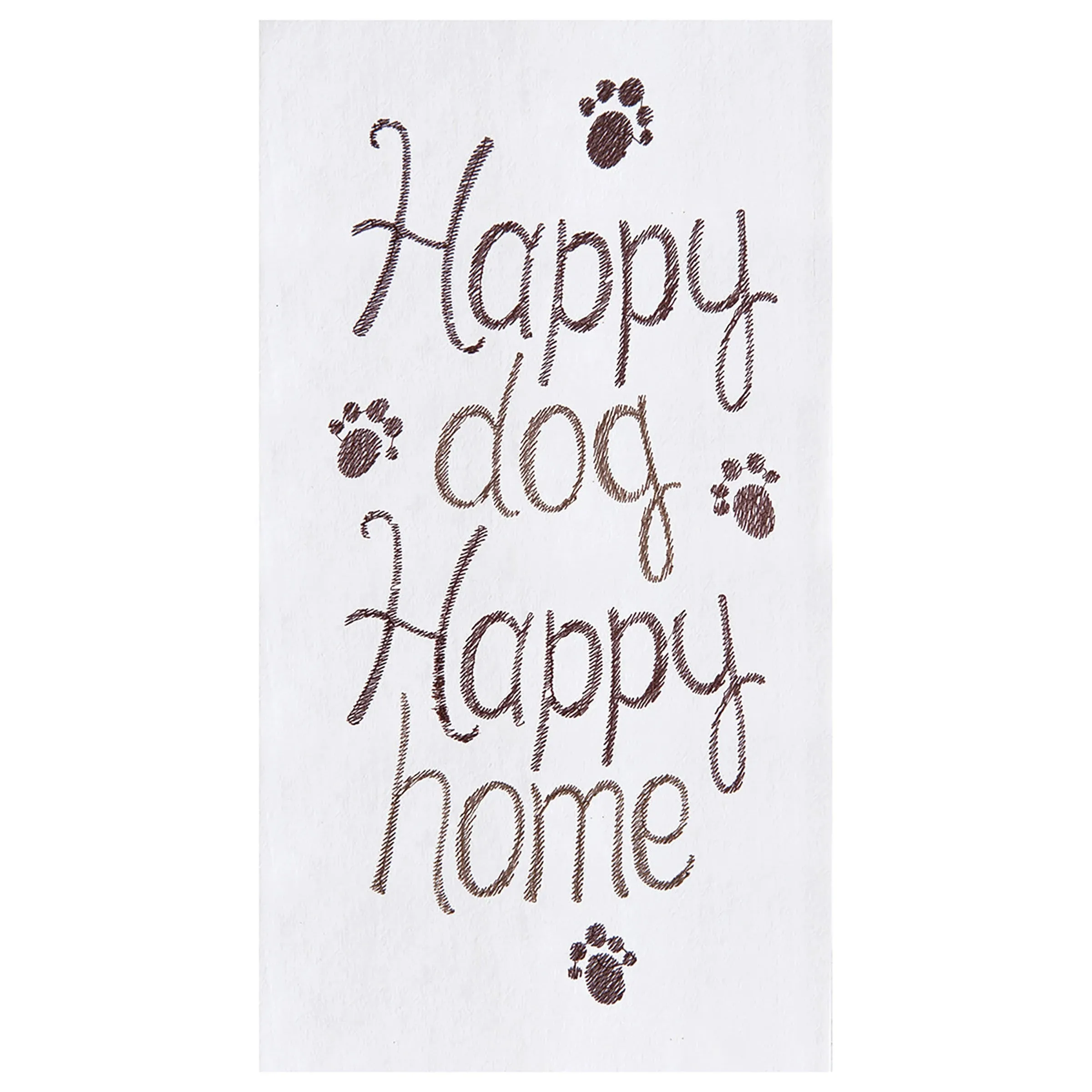 C&F Home Happy Dog Flour Sack Cotton Kitchen Towel