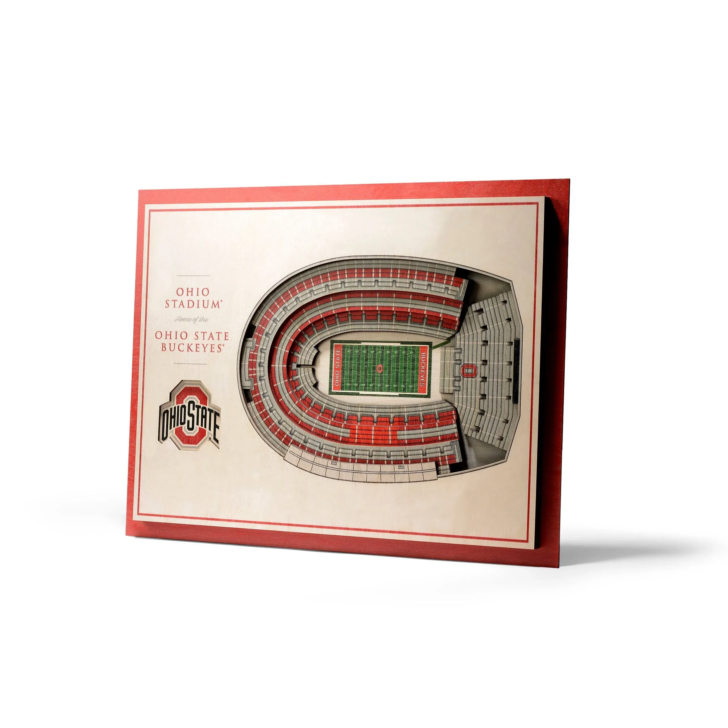 Ohio State Buckeyes 5 Layer StadiumViews 3D Wall Art