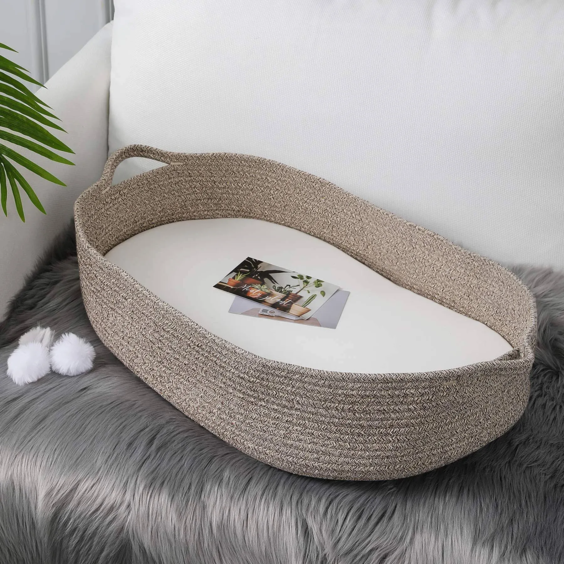 Baby Changing Basket - Moses Basket Changing Table Topper and Thick Foam Pad ...