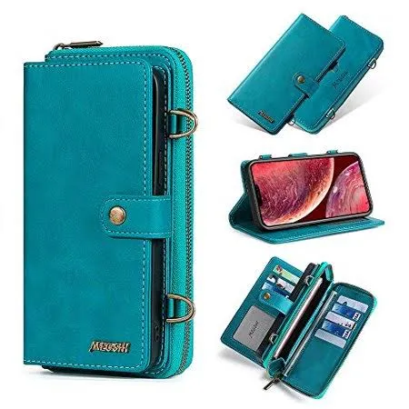 Misscase Compatible with iPhone 12 Pro Max Wallet Case,Multi-Function Wallet Case ...