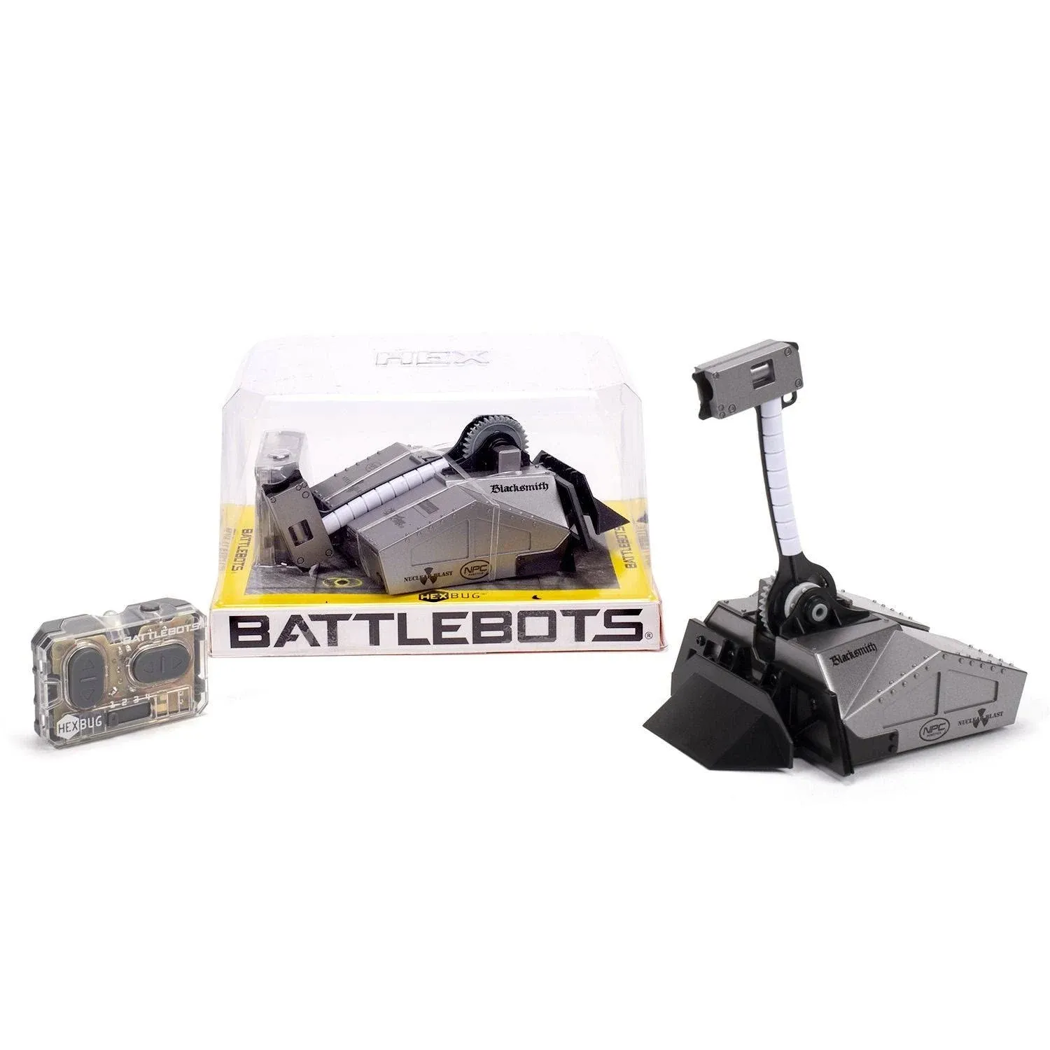 HEXBUG BattleBots Remote Control Blacksmith - Electronic RC Robot Toy for Kids -