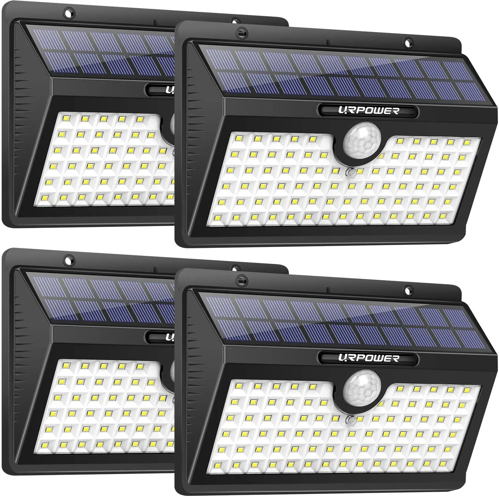 URPOWER Solar Lights, 44 LED Waterproof Motion Sensor Lights Outdoor Wireless 4