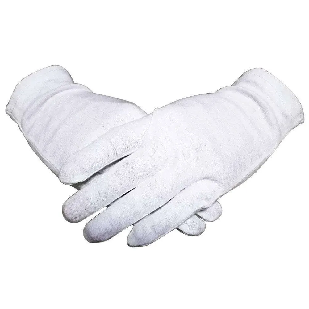 White Cotton Gloves for Dry Hands 12 Pairs Moisturizing Hand Gloves Overnight,Spa ...