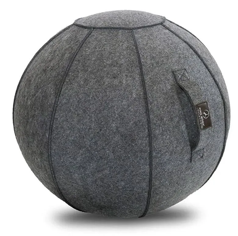 ProBody Pilates Sitting Ball Chair with Handle for Home, Office, Pilates, Yoga ...