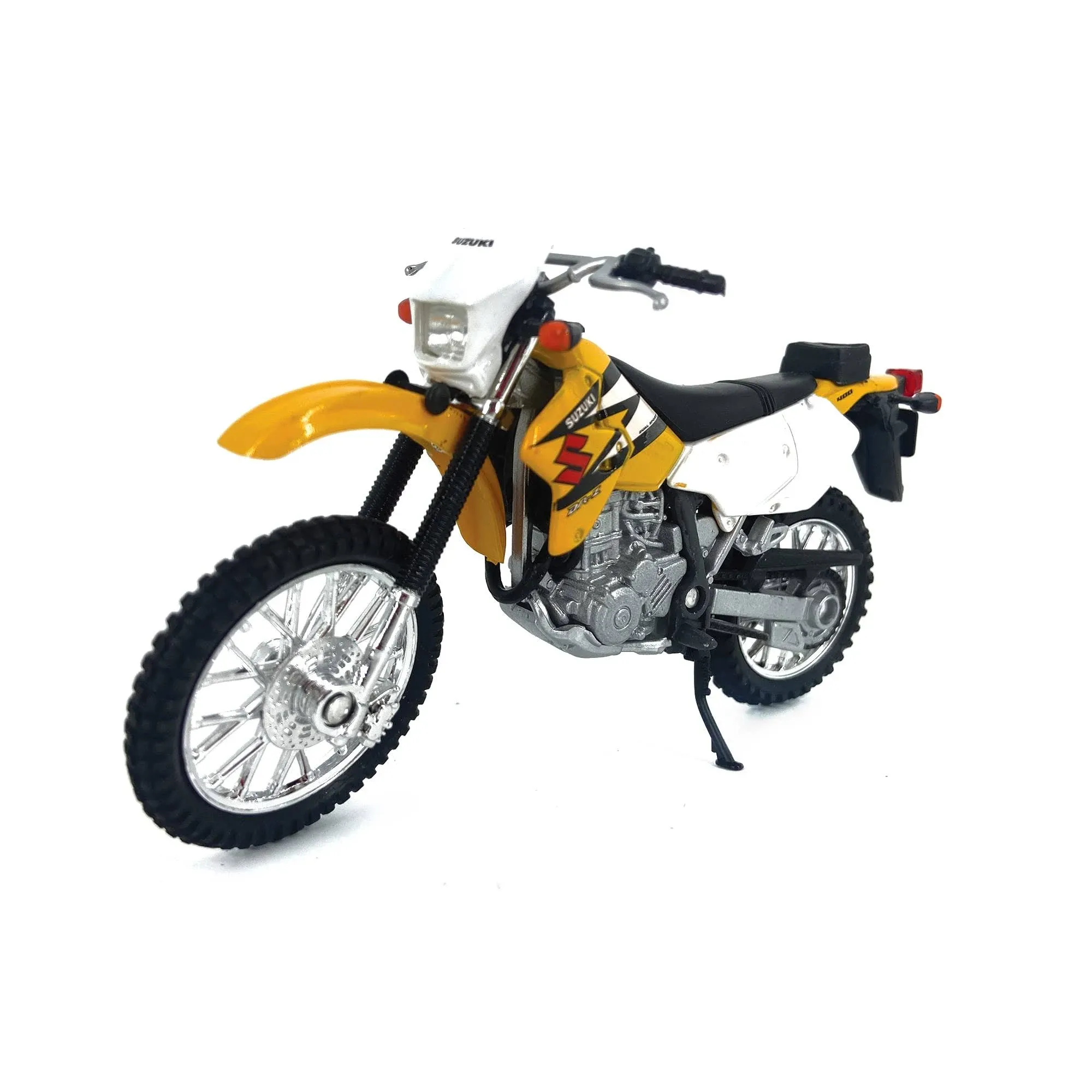 Welly Die Cast Motorcycle Yellow Suzuki DR-Z400S, 1:18 Scale