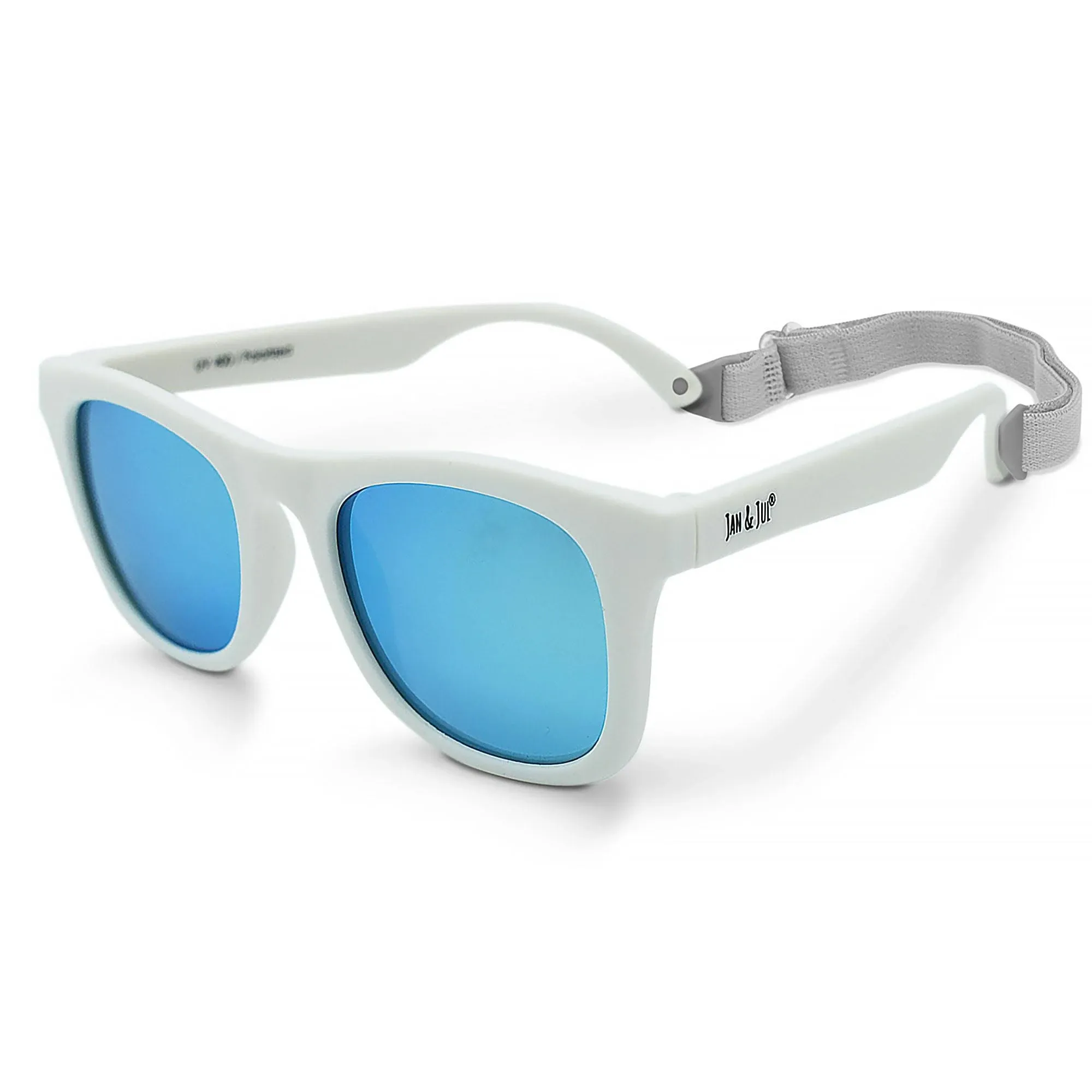 Jan & Jul Polarized Sunglasses for Kids with UV Protection (M: 2-6 Years, White Aurora)