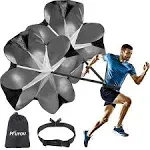 Running Speed Training,56&#034; Running Parachute 2 Umbrella Speed Chute with Adju...