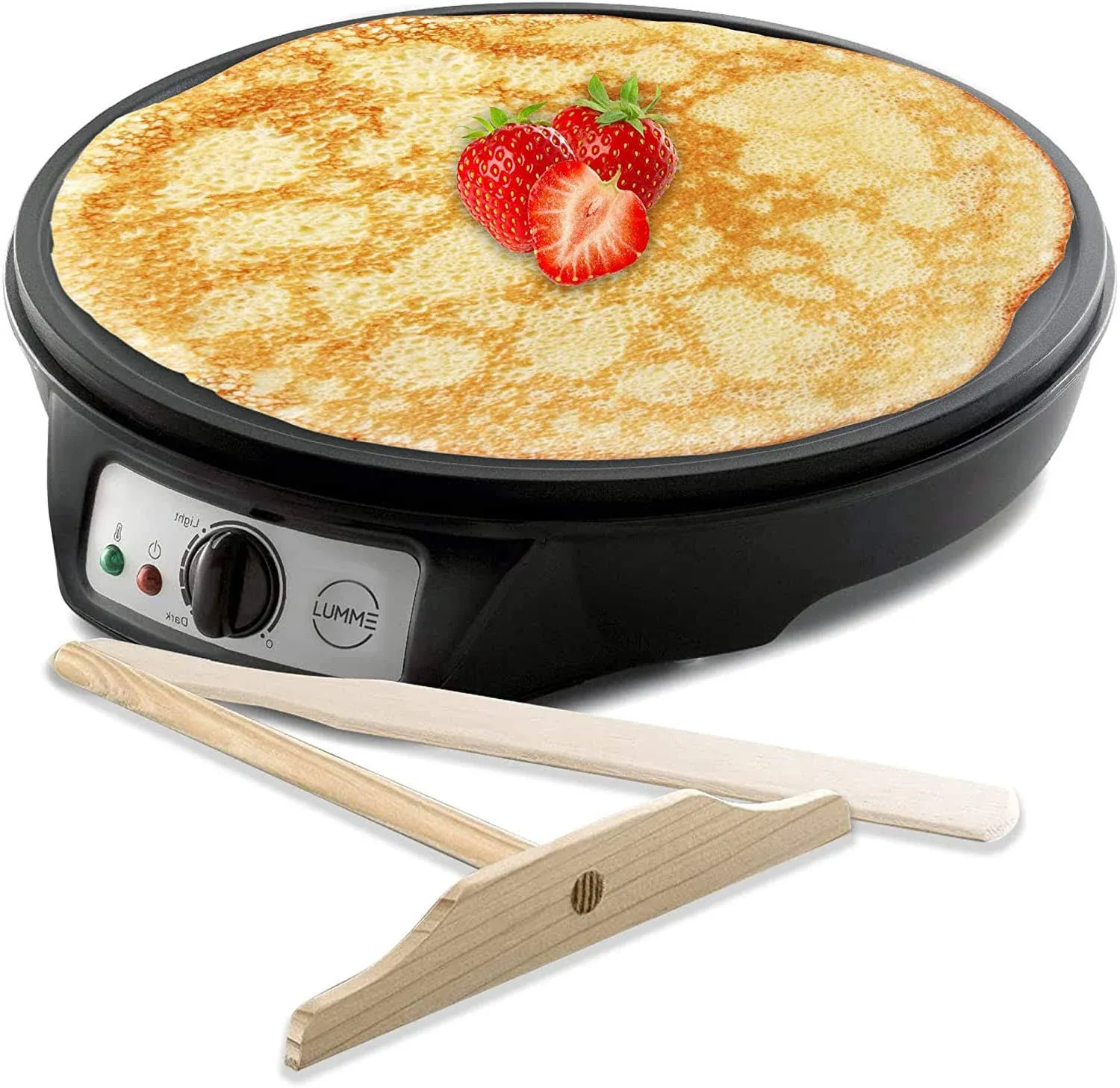 Lumme 12&#034; Crepe Maker - Black