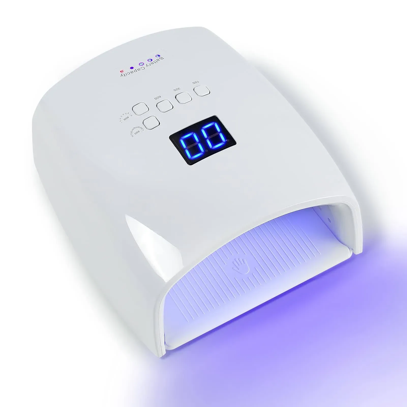 48W UV LED Nail Lamp Nail Dryer, Gel Nail Light Rechargeable Nail Lamp with Timer ...