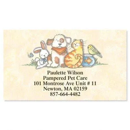 Pets Designer Business Cards Set of 250