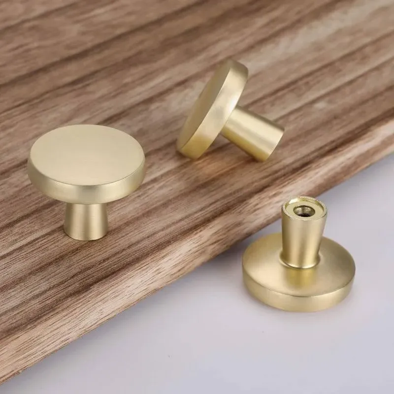 Haliwu 10 Pack/Brushed Gold Cabinet Knobs