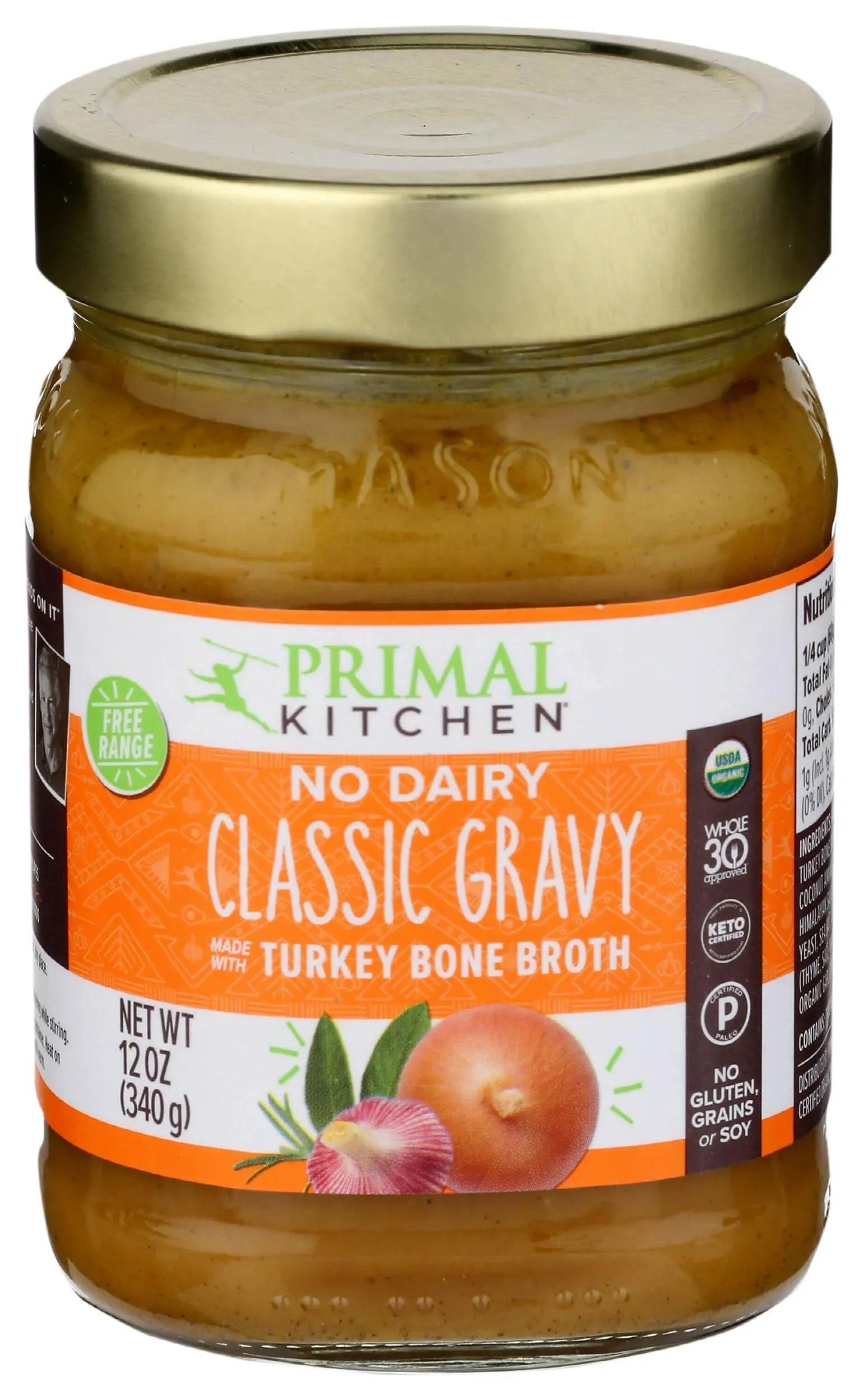 Primal Kitchen Gravy, No Dairy, Classic - 12 oz