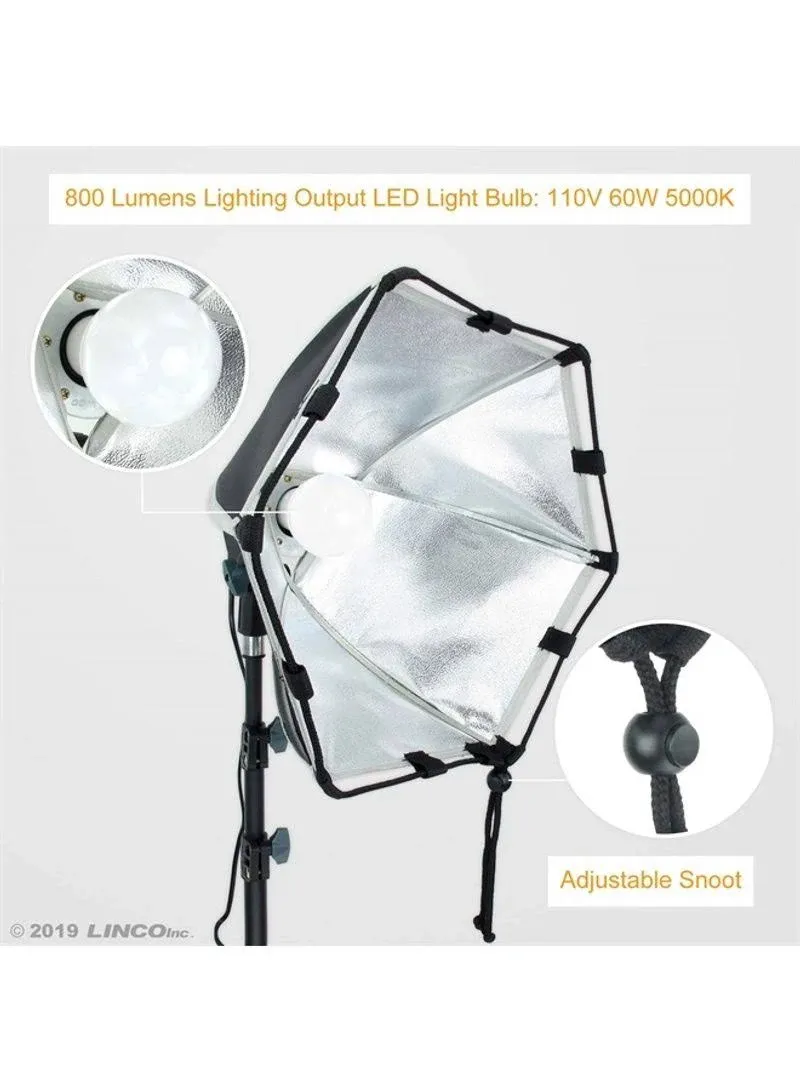 LINCO Lincostore Photography Photo Table Top Studio Lighting Kit- 30 Seconds to