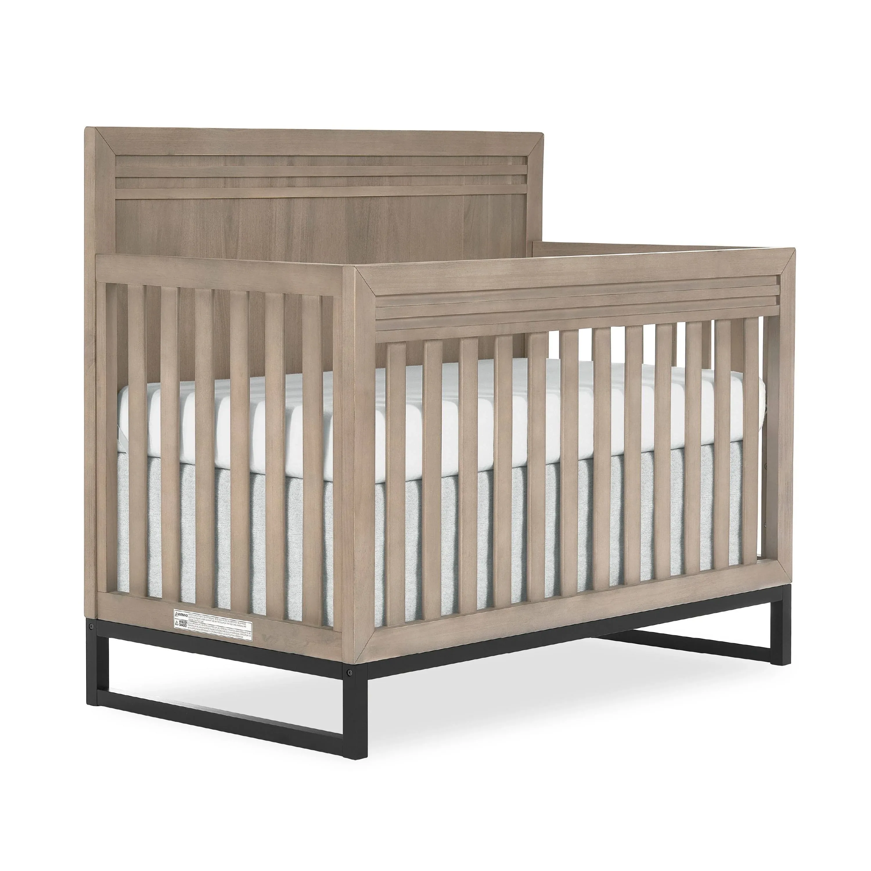 Evolur Kyoto 5-in-1 Convertible Crib Brown Stone