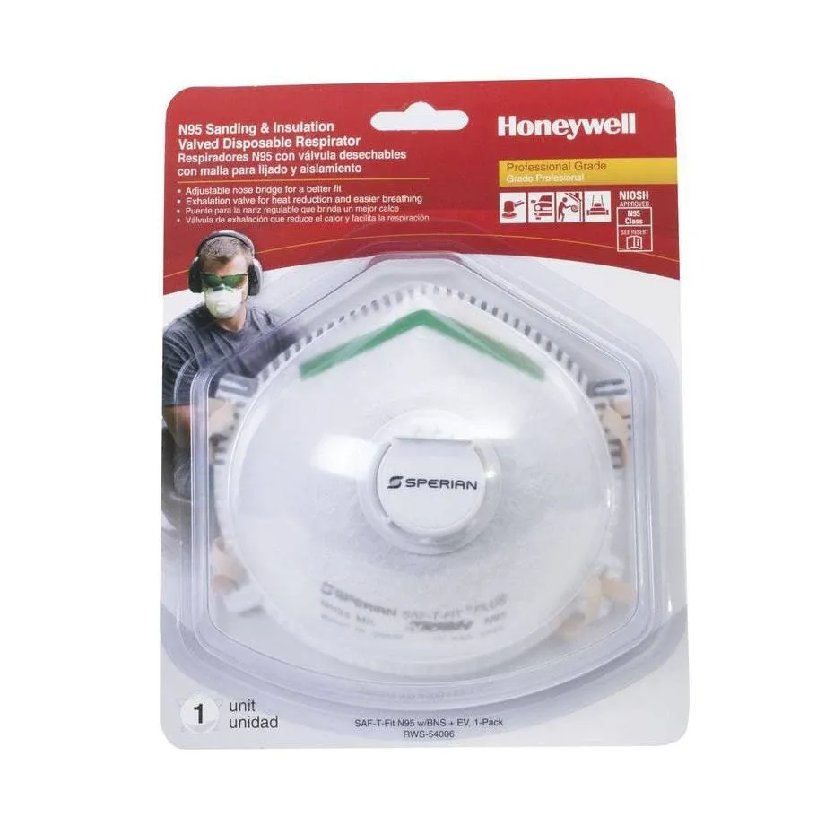 Sperian Saf-T-Fit Plus N95 Disposable Respirator