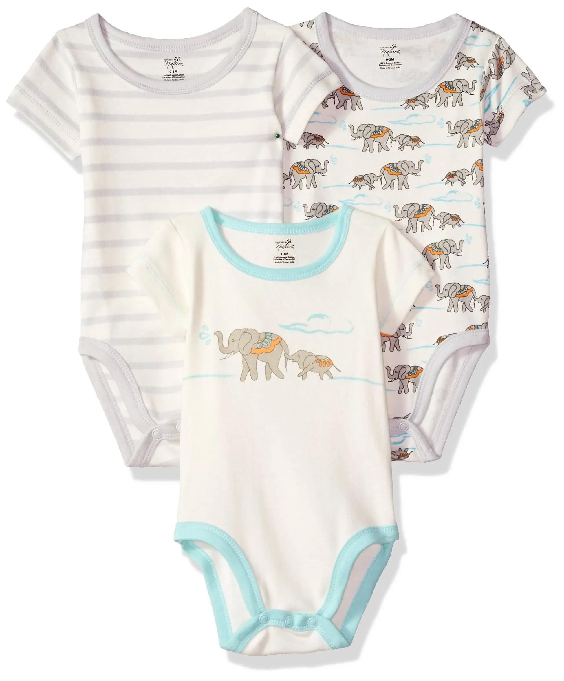 Touched by Nature Baby Organic Cotton Bodysuits