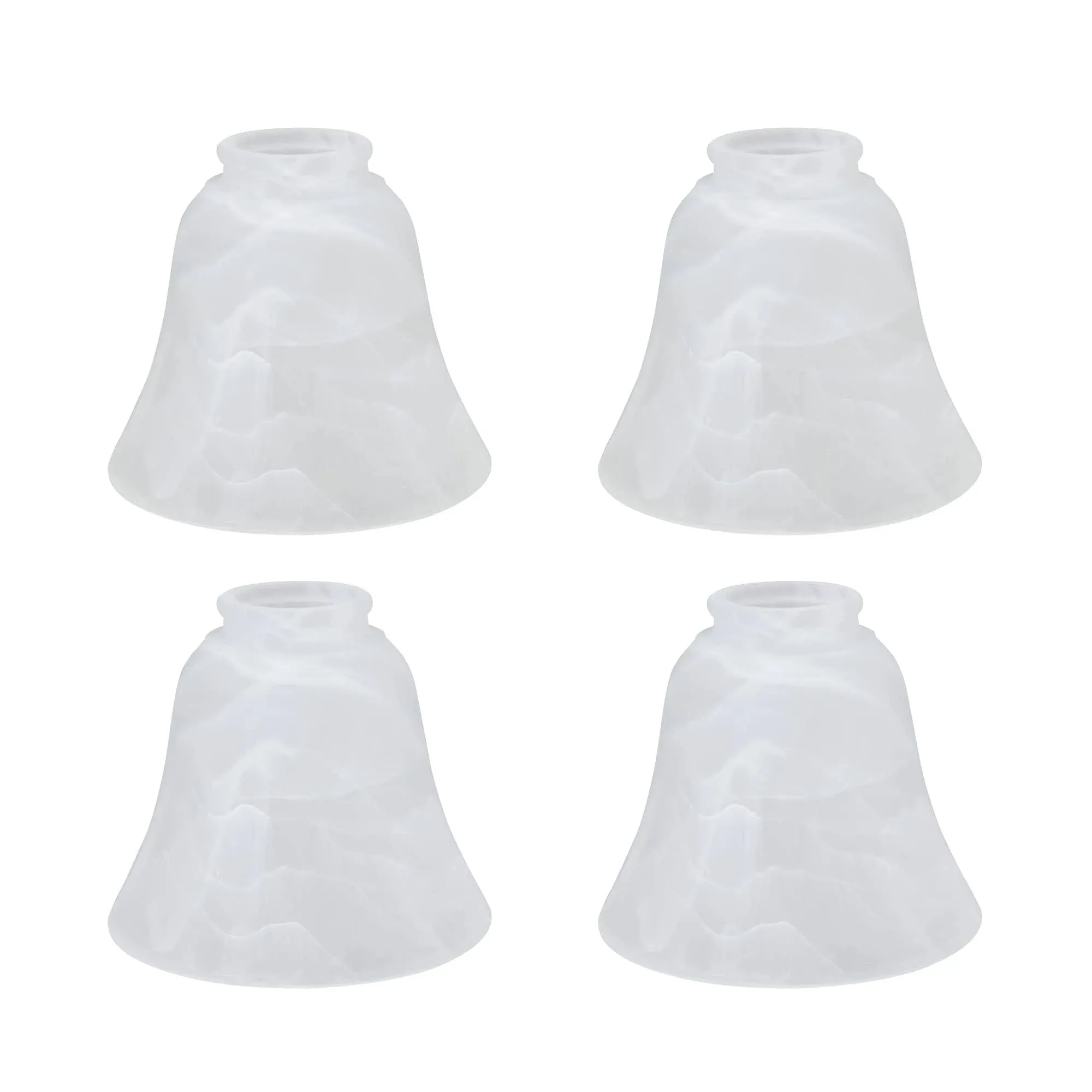 Aspen Creative 23027-4 Replacement Bell Shaped Alabaster Glass Shade 4 Pack - Traditional - Lighting Globes And Shades - by Aspen Creative Corporation | Houzz