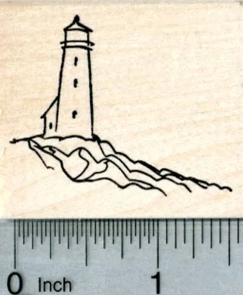 Lighthouse Rubber Stamp E32231 WM