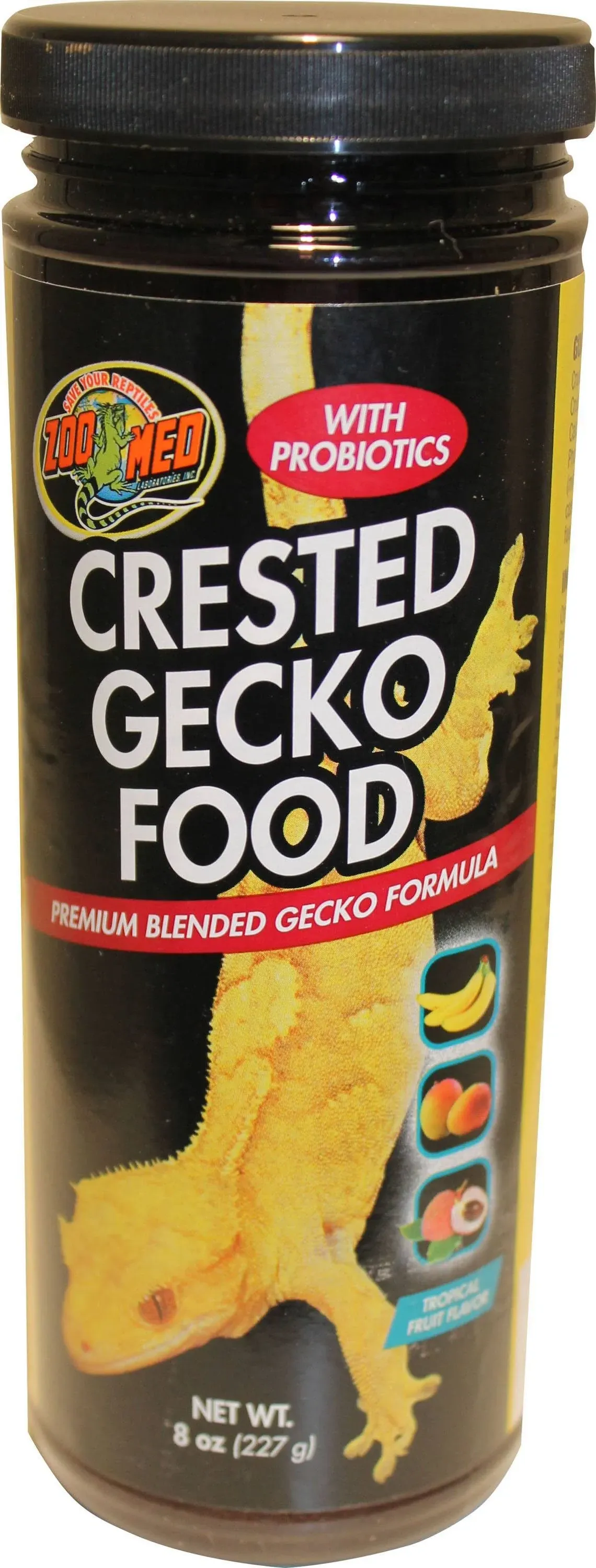 Zoo Med Crested Gecko Food - Tropical Fruit Flavor 4 oz (113 g) - Pack of 3