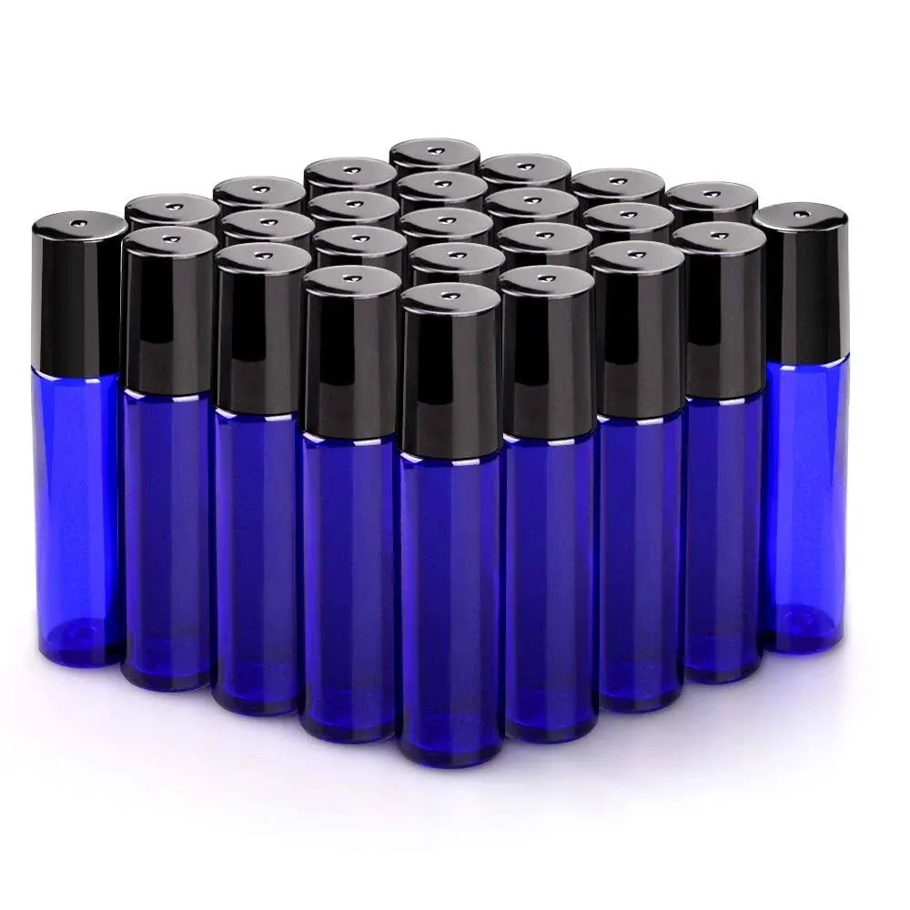 Sungwoo 25 Pack Essential Oil Roller Bottles