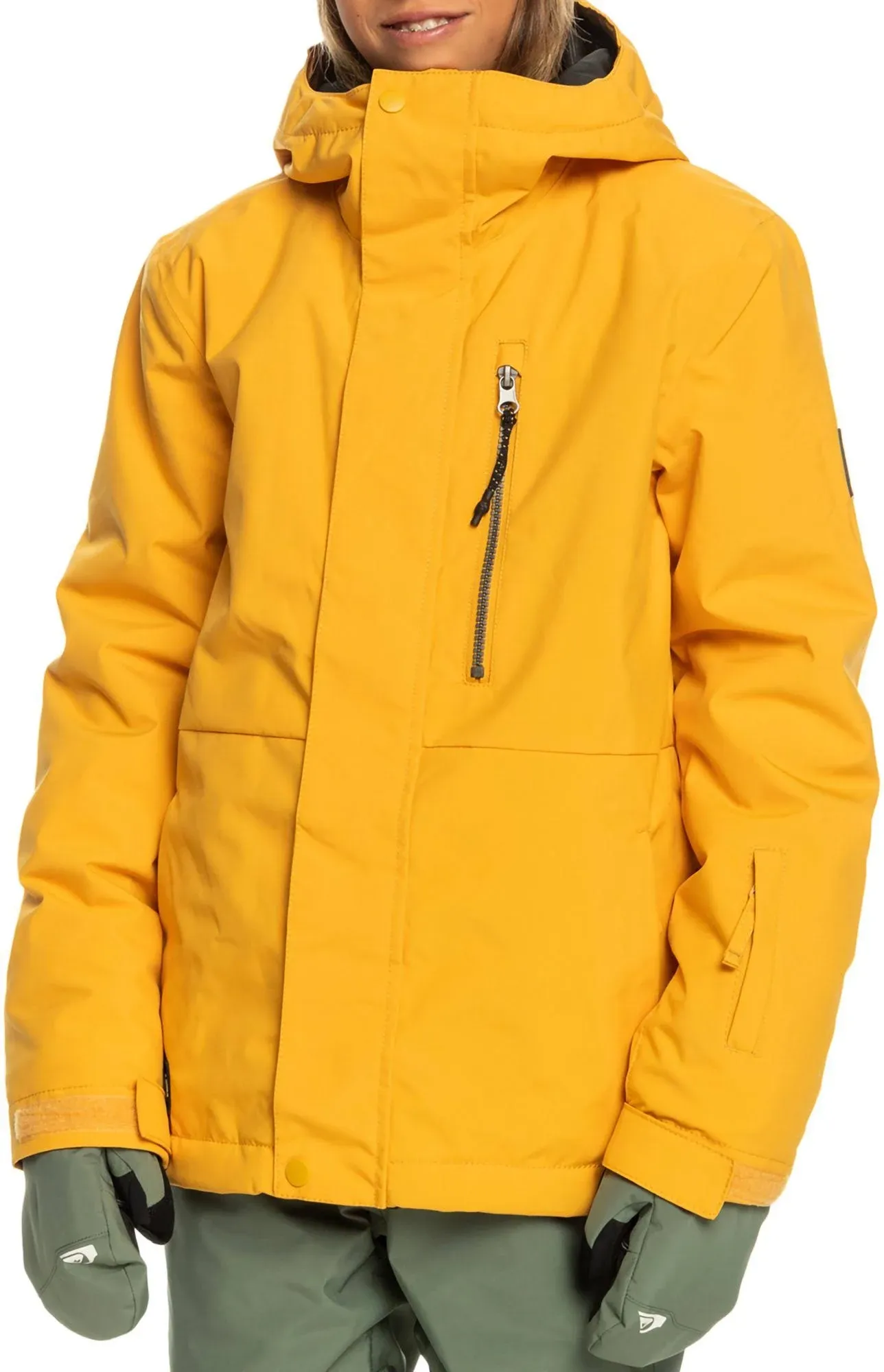 Quiksilver Mission Solid Jacket - Kids' Mineral Yellow, S(10)