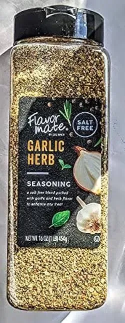 Gel Spice Flavor Mate Garlic Herb Seasoning, Salt Free Blend, 16 oz.