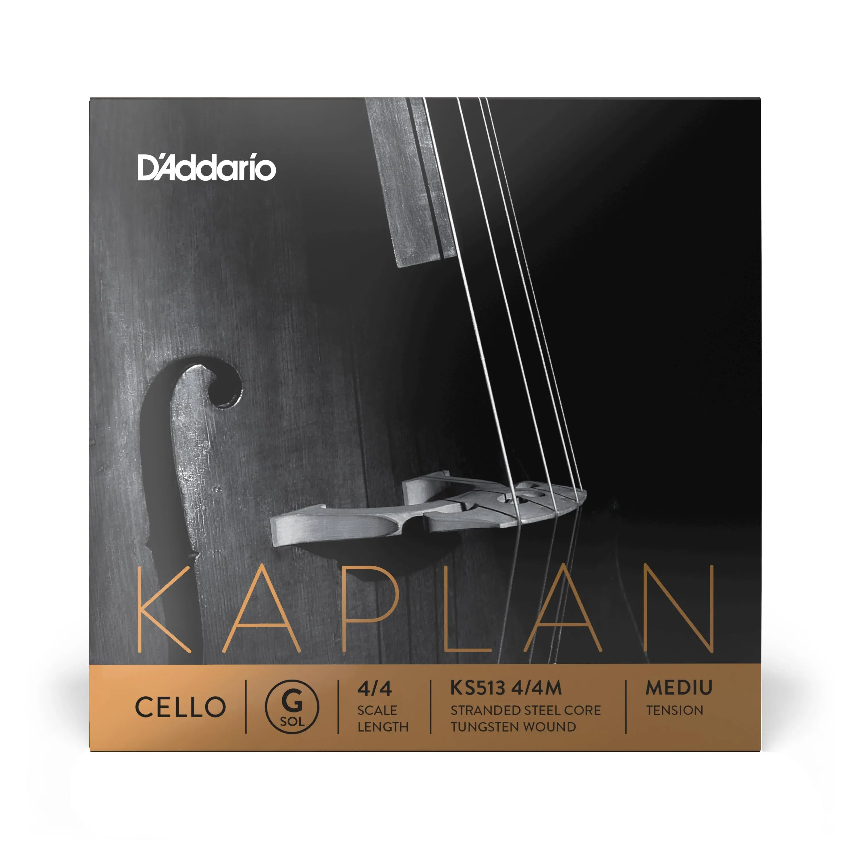 D'Addario KS513 4/4M Kaplan 4/4 Cello String - G Medium